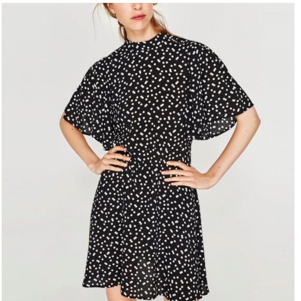 Zara Polka Dress Size Small